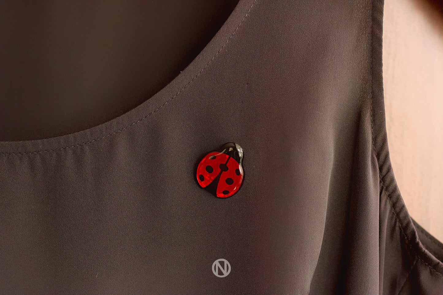 Broche coccinelle