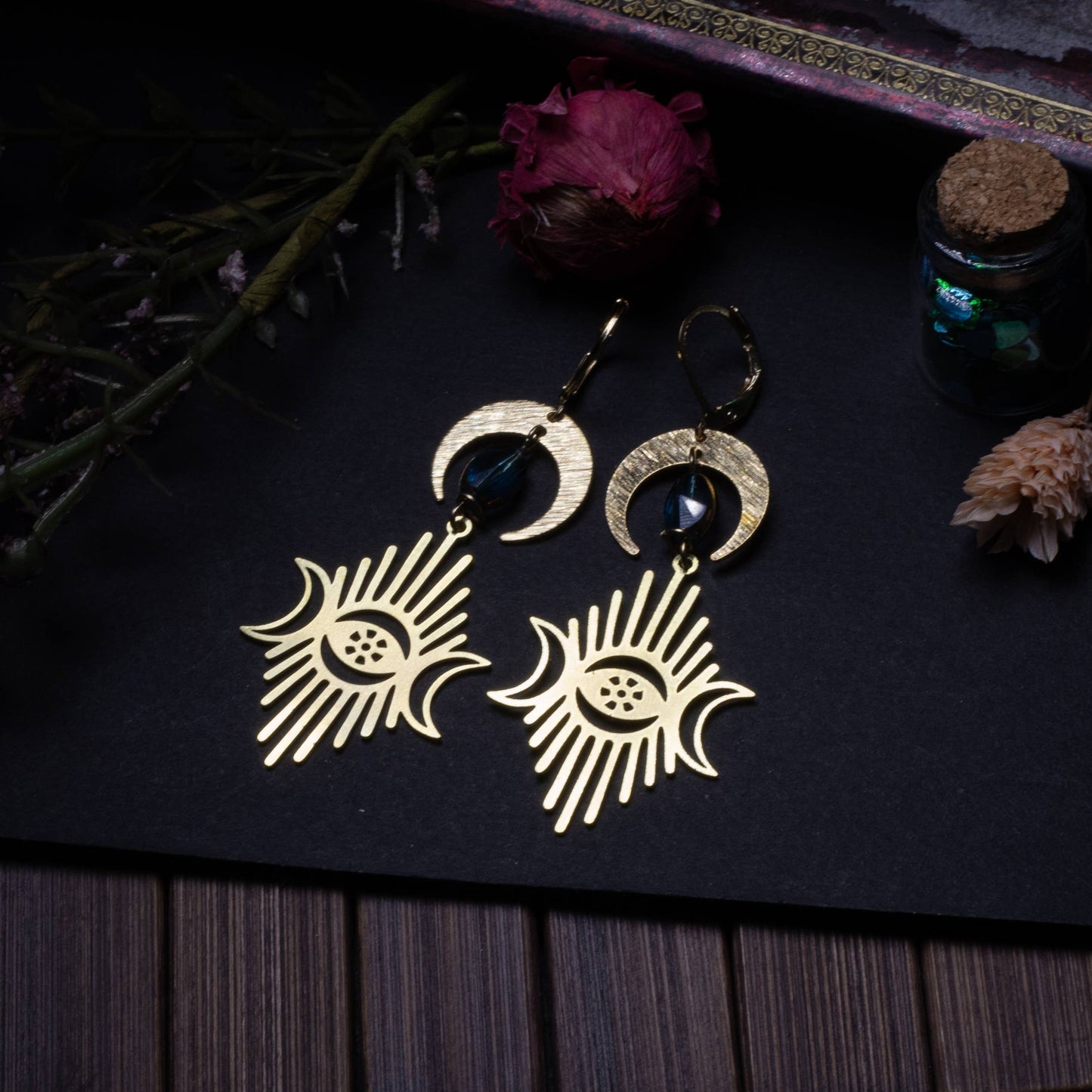 Boucles D'oreilles Lunaires | Bijoux Oeil Et Lune | La Ptite Boutique