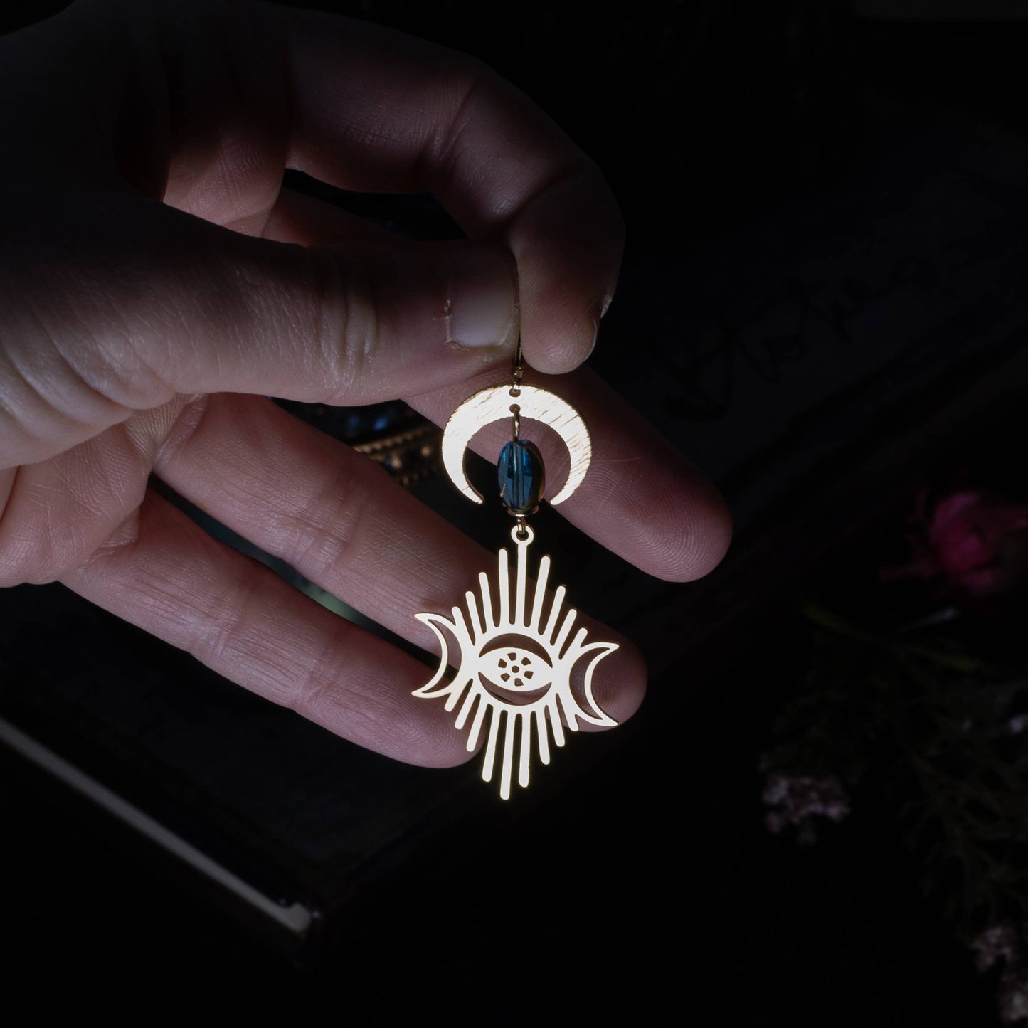 Boucles D'oreilles Lunaires | Bijoux Oeil Et Lune | La Ptite Boutique