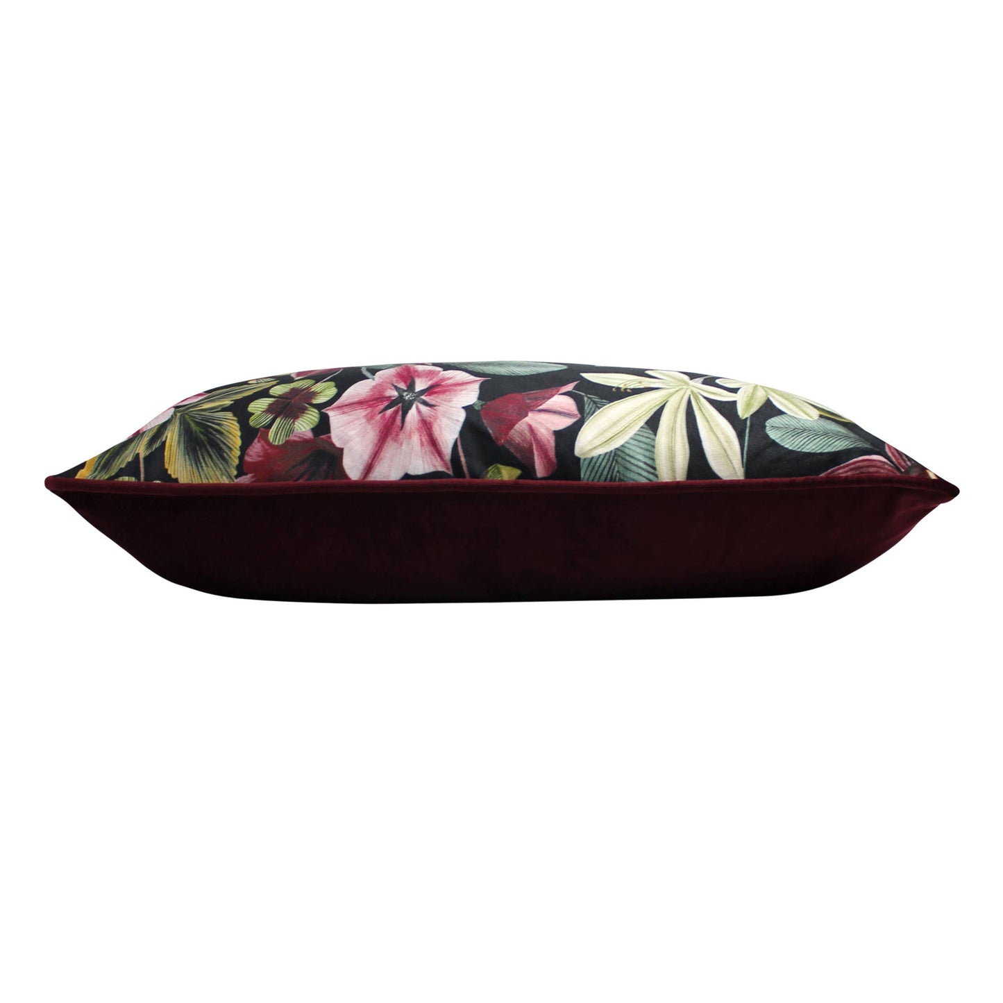 Coussin rectangulaire floral Midnight Garden Shiraz: Shiraz / Garni en polyester / 40 x 60 cm