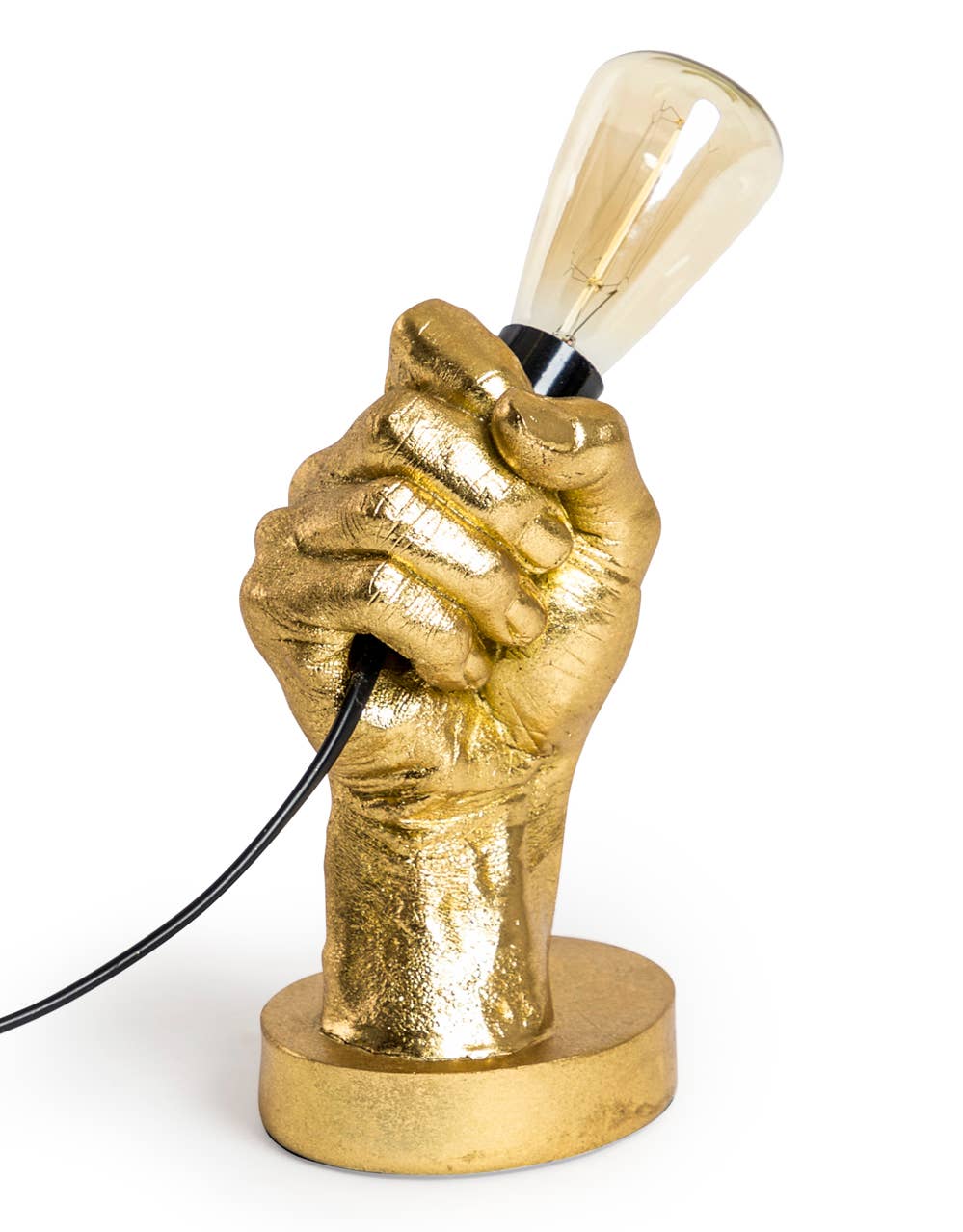 Lampe de table dorée