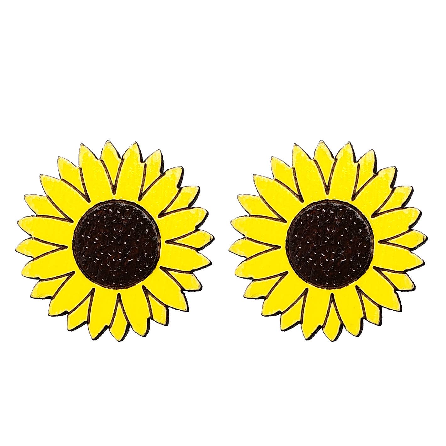 Boucles d'oreilles tournesol