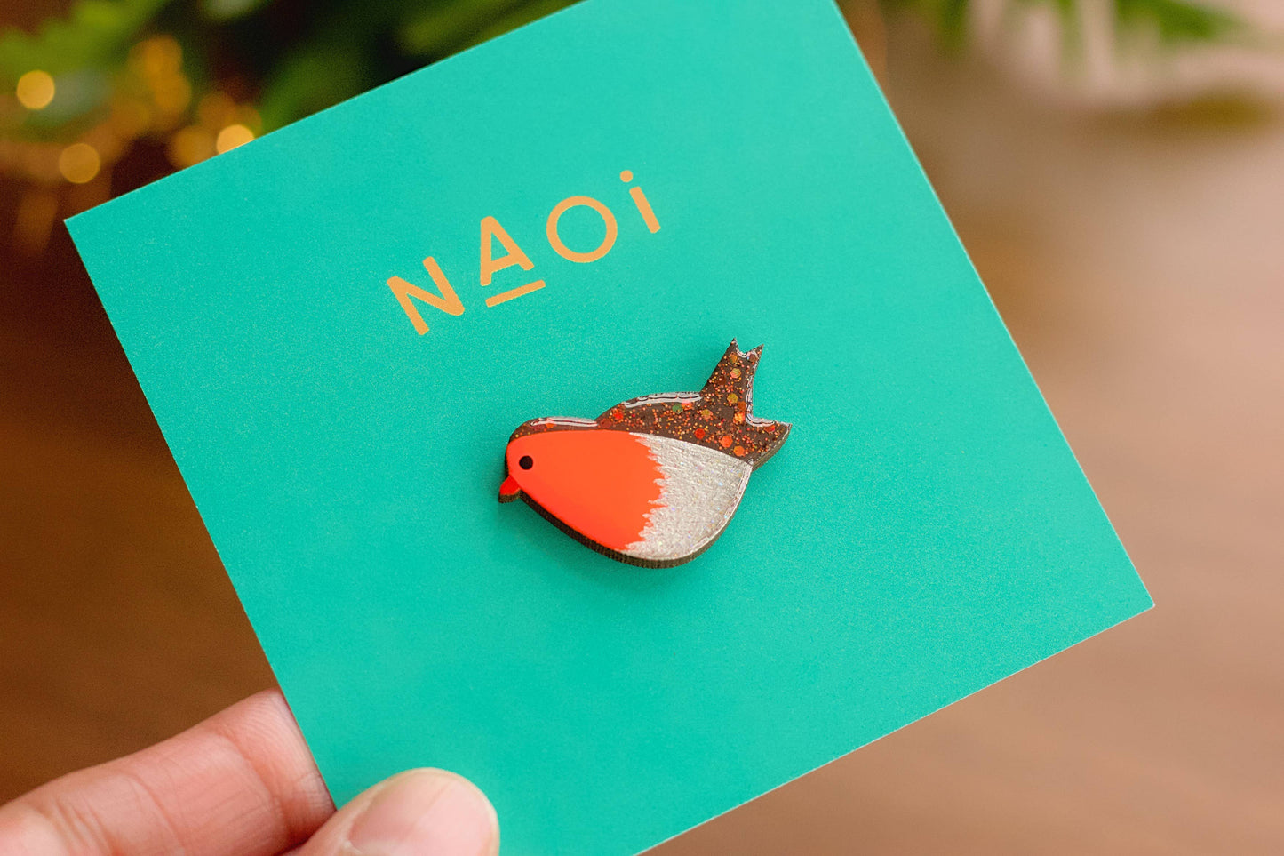 Broche Robin Pin - Fabriquée à la main