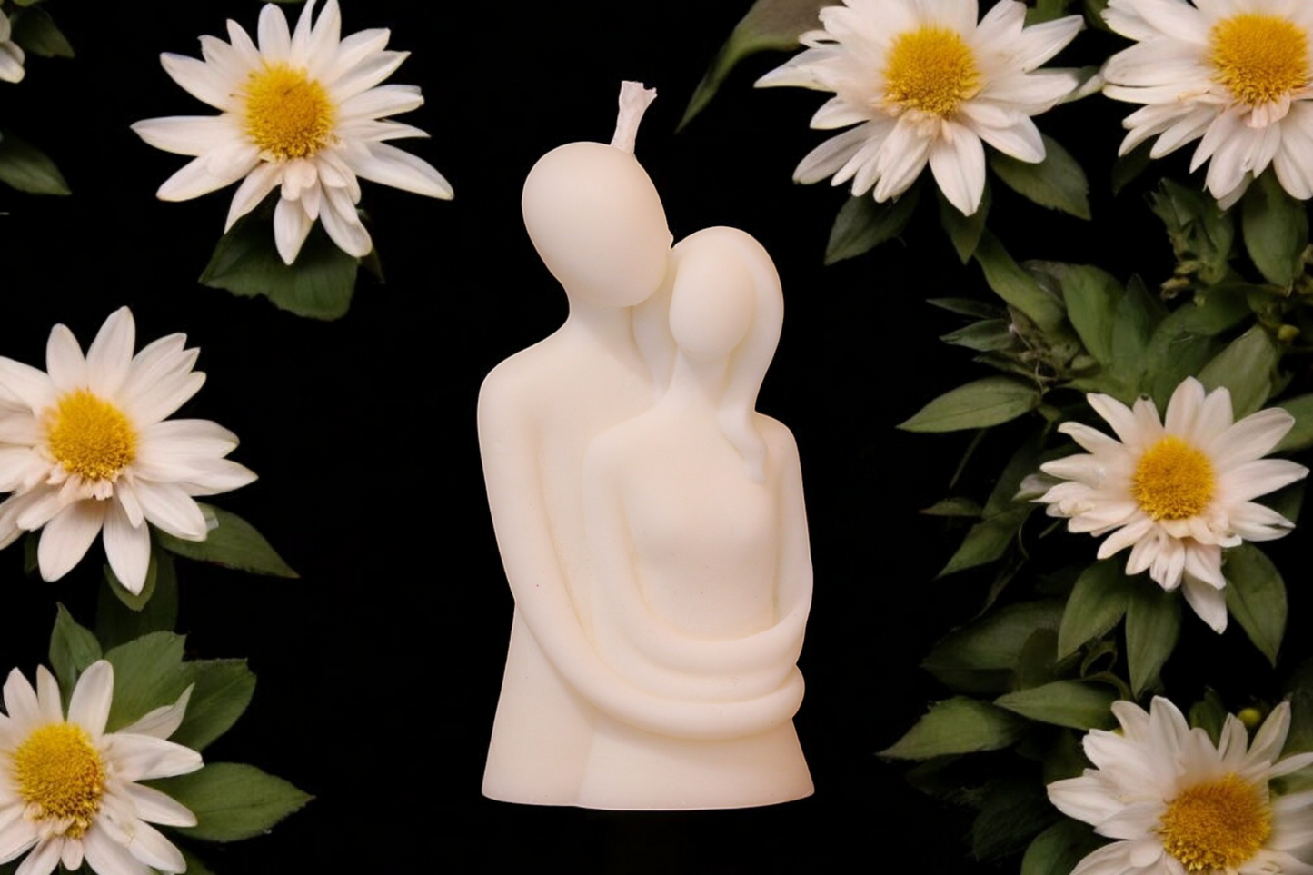 Bougie Couple Amoureux – Un Instant de Douceur et de Romance