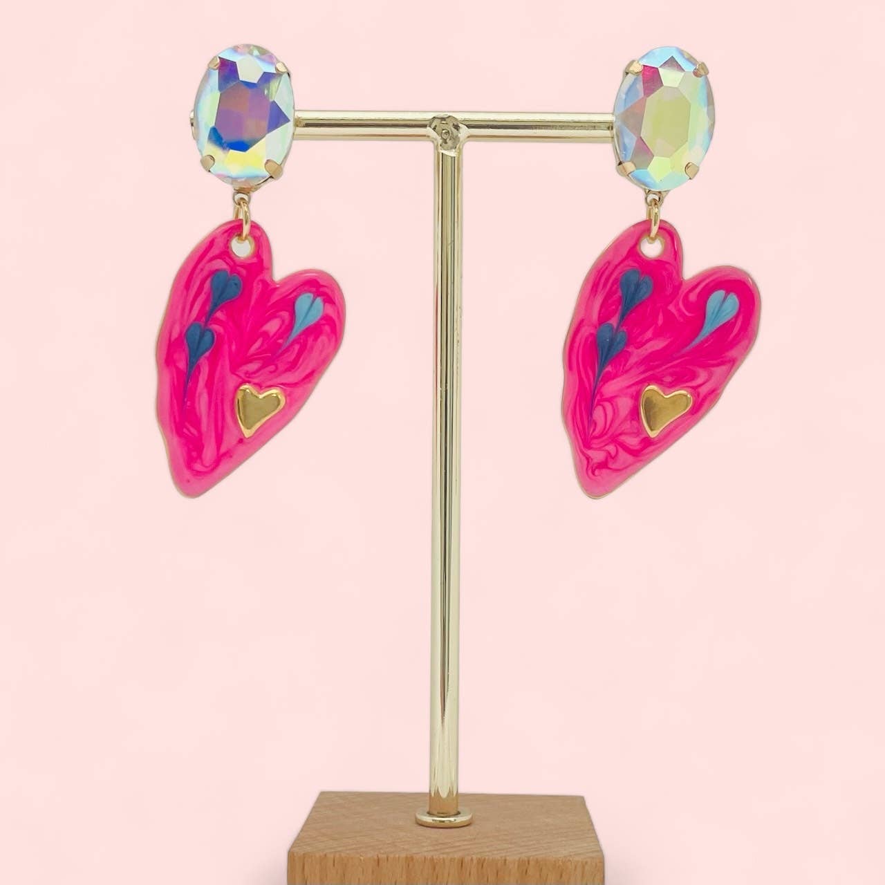Boucles Roses Chic | Boucles Glovy Pink | La Ptite Boutique