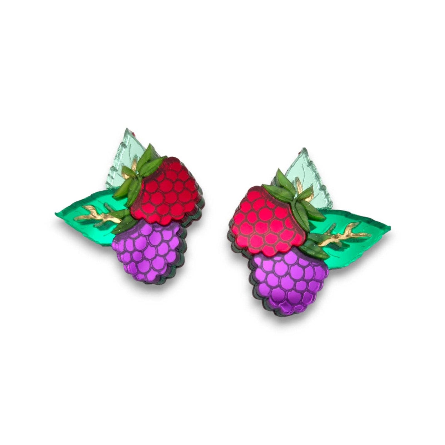 Boucles d'oreilles Framboises