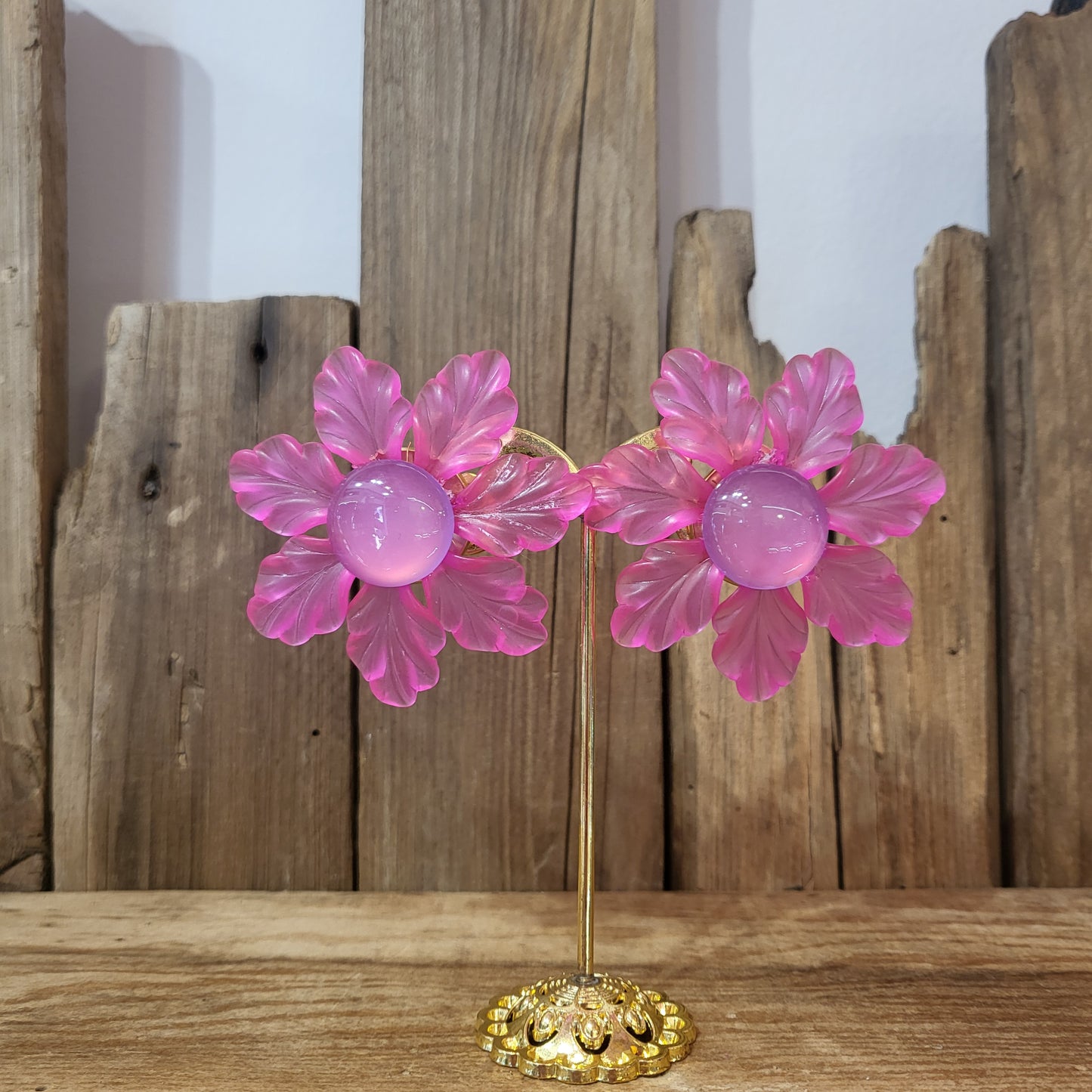 Marguerites fuchsia à clips