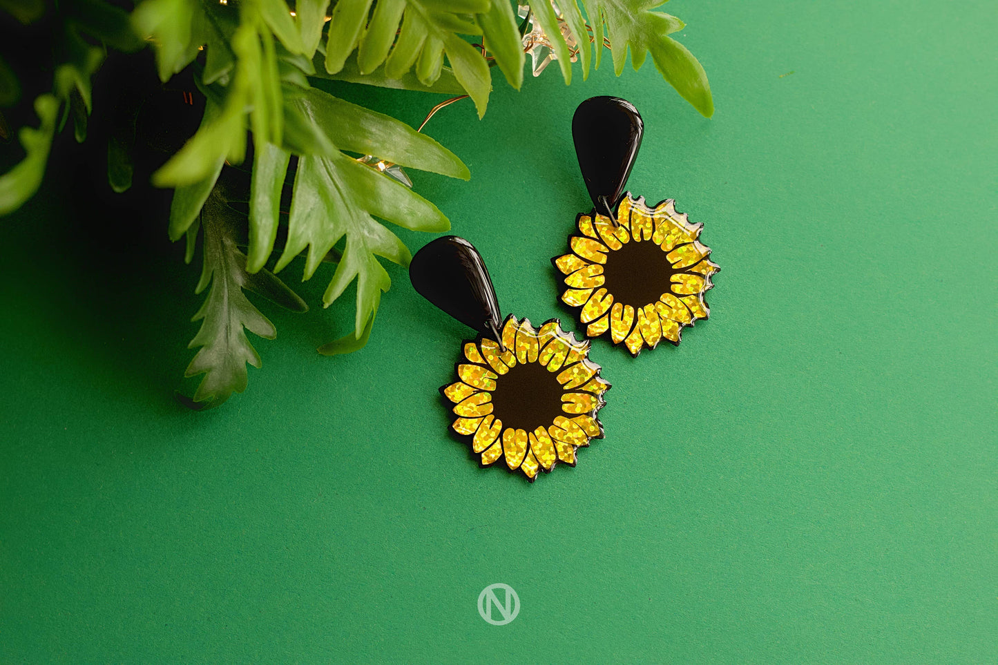 Boucles d'oreilles Tournesol