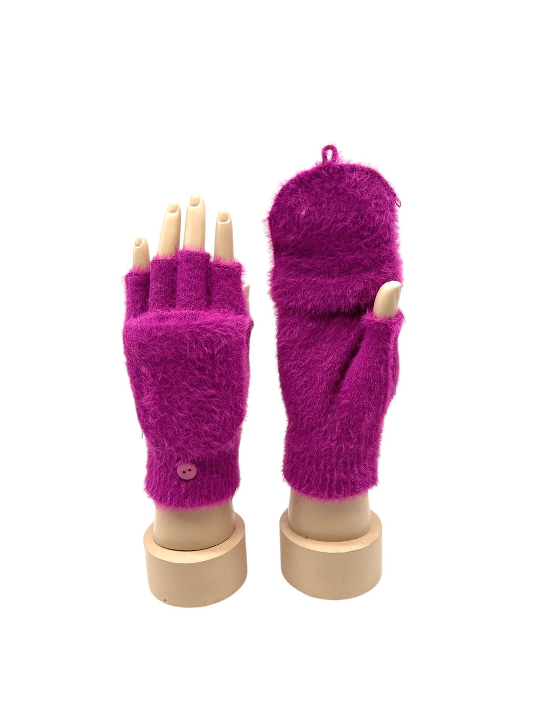 Mitaines moufles duveteuses – 2 en 1