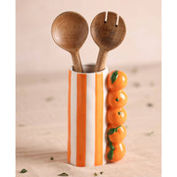Vase rayé orange Hestia